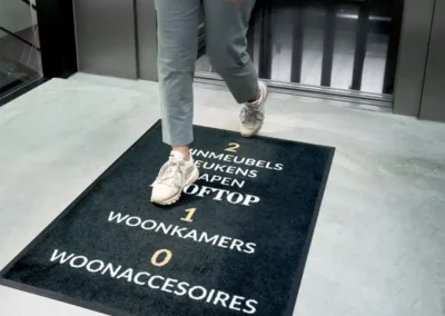 Impression tapis ascenseur personnalisé Bruxelles Belgique